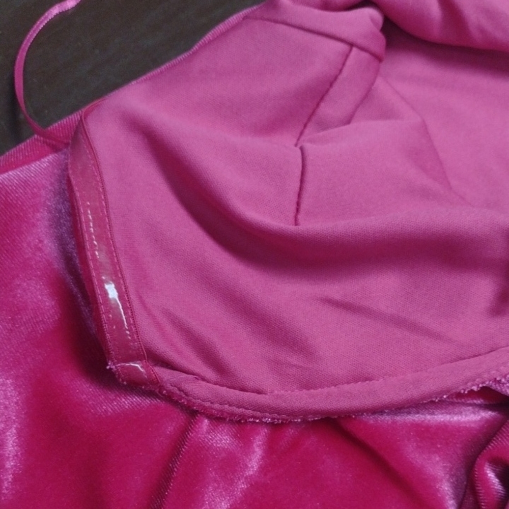 New SO Velvet Vibrant Strapless Mini Dress in Fuchsia Wedding Guest, Formal - Picture 13 of 16